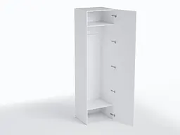 Шафа з полицею та штангою Moreli TS-12 600х2180х520 мм Білий (zg-s12-white) - мініатюра 4