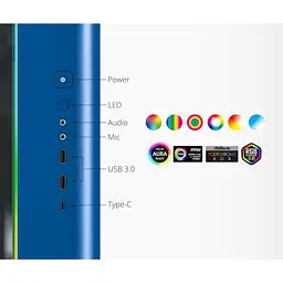 Корпус MONTECH King 95 Pro Blue [169449] - мініатюра 12