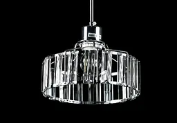 Стельова люстра E27 Splendid Ray L7396/1 (CR), 1 лампа, хром, білий, регульована висота 27-55 см - мініатюра 2