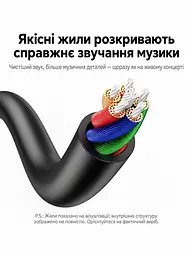 Кабель-перехідник для підключення гарнітури до ПК UGREEN AV140 0,2 м аудіосплітер гніздо 3,5 мм та два штекери 3,5 мм для окремих роз’ємів навушників і мікрофона лише Android CTIA без підтримки Apple Earbuds з позначками навушників і мікрофона на штекерах з гнучким кабелем з позолоченими роз’ємами чорний (20898) - мініатюра 6