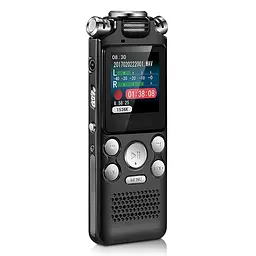 Цифровий диктофон з таймером Sttwunake V59 stereo 8 Gb, чорний (100088)