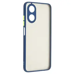 Чехол-накладка для OPPO A17 4G/A17k 4G, Frosted Matte, синий, противоударный чехол с защитой всего корпуса, термополиуретан TPU + поликарбонат PC, ArmorStandart (ARM66727)
