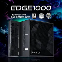 Блок живлення Lian Li EDGE1000, 80 Plus Platinum, Black, EU Cord (G9P.EG1000.BE00.EU)