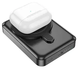 Акумулятор зовнішній Hoco Q11 Expressar бездротова зарядка Apple Watch та Magsafe чорний - мініатюра 5