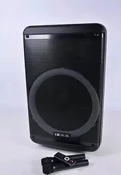 Портативна колонка ZXX-7878 Акустична система 600Вт RGB підсвічування з 2 мікрофонами і пультом 1х3" Чорний - мініатюра 5