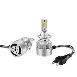 Лампа автомобільна LED C6 H7 Silver (AV185) - мініатюра 4