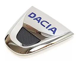 Емблема Dacia (Хром) 137х120 мм (на вусиках) 628900768R