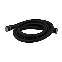Шланг для душу Zerix Black.F03 150 см силіконовий ZX5566, Чорний матовий - мініатюра 3