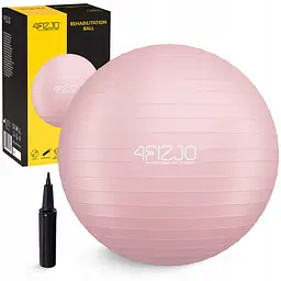 М'яч для фітнесу (фітбол) 4FIZJO 85 см Anti-Burst Pink (P-5907739317421) - мініатюра 2
