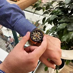 Наручний годинник чоловічий 8336 Gold-Black Curren acs0031456 - мініатюра 8
