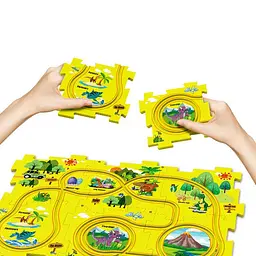 Розвиваюча іграшка-пазл Epik SHT 1103A Dinosaur Park 25 pcs Yellow - мініатюра 2