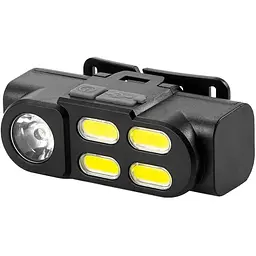 Ліхтар акумуляторний KX-211 налобний універсальний XPE+COB USB 18650 - мініатюра 2