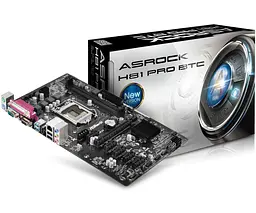 Материнська плата AsRock H81 Pro BTC (H81 Pro BTC) (Socket 1150, Intel H81, ATX) Б/в - мініатюра 5