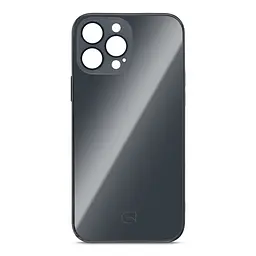 Чехол-накладка для Apple iPhone 13 Pro Max, Replica MagSafe, черный, противоударный защитный чехол с магнитным кольцом MagSafe, защита всего корпуса, TPU+PC, зеркальный, выступающий бортик вокруг экрана, ArmorStandart (ARM76190)