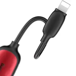 Перехідник адаптер Baseus L51 3 in 1 Lightning Male to 3.5mm+2 Lightning Female - мініатюра 3
