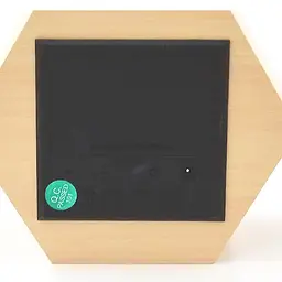 Годинник електронний LED настільний будильник під дерево WOODEN CLOCK VST-876 жовтий з синім підсвічуванням