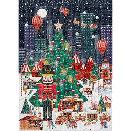 Пазли тришарові Interdruk Christmas City 1000 шт. (376367) - мініатюра 3