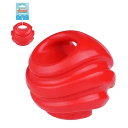 Іграшка для собак BronzeDog FLOAT плаваюча Силовий м'яч 11 см червоний