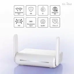 WiFi 5 маршрутизатор GL.iNet Opal (GL-SFT1200-EU) гігабітний дводіапазонний портативний (73-01008) - мініатюра 6