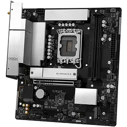 AsRock B860M ROCK WIFI (1851/B860, 2*DDR5, 2*PCIex16, HDMI/DP, 4xSATA, 2xM.2, 2.5Glan, 7.1ch, mATX) - мініатюра 3