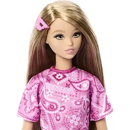 Лялька Barbie Модниця у рожевій сукні з візерунком пейслі (JJN62) - мініатюра 4