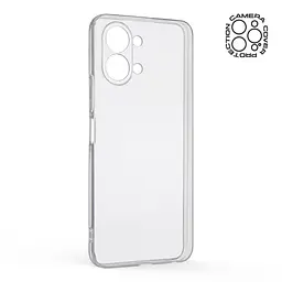 Прозрачный чехол для TECNO Spark Go 3 4G (KN3) с защитой камеры, тонкий, силиконовый, бесцветный, ударопрочный, противоударный бампер с закрытой камерой, ArmorStandart (ARM91018) - мініатюра 2