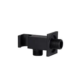 Підключення з тримачем для шланга Qtap Spojeni прямокутне QTCRBBH025 Black matt, Чорний матовий - мініатюра 3