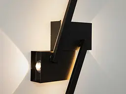 Бра настінне LED Diasha Q3/800BK Line, 25W, чорний, мінімалістичний стиль для коридору, вітальні, спальні - мініатюра 5
