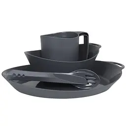 Набір посуду Lifeventure Ellipse Camping Tableware Set Темно-сірий