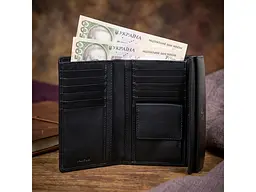 Жіночий гаманець натуральна шкіра Cortina 5115 nero Чорний 14x10 см TONY PEROTTI acs0032578 - мініатюра 2