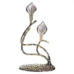 Декоративна фігурка Yiwu Calla Lilies 14х8х25 см металева статуетка колекційна для дому квітка калли декор на камін HP-7-19 - мініатюра 3
