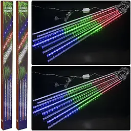 Гірлянда електрична LED Дощ, D-31, 8 шт., кольорова, 80 см