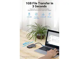 Мультипортовий адаптер Vention 5-in-1 USB-C to HDMI/USB3.0x3/PD (THFHB) - мініатюра 11