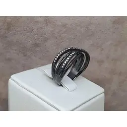 Срібне кільце DC Crystal з фіанітами.К4015/16 18 - мініатюра 4