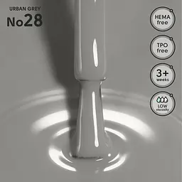 Гель-лак для нігтів 28 Urban Grey Shelly 12 мл - мініатюра 2