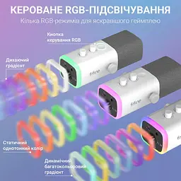 Мікрофон Fifine AM8TW USB/XLR White (AM8TW) - мініатюра 9