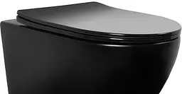 Сидіння для унітазу Rea Flat black REA-C6003, Чорний - мініатюра 5