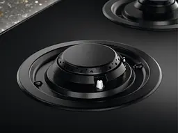 Варильна поверхня комбінована Electrolux 60 см розширена зона чугун чорний - мініатюра 2