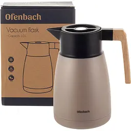 Термос Ofenbach 1 л бежевий (OF-101326) - мініатюра 2