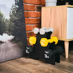 Набір фітнес гантелей TREX Sport TX-V120VS з підставкою 12кг - мініатюра 9