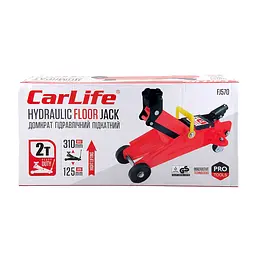 Домкрат підкатний CarLife 2 т 125-310 мм (FJ570) - мініатюра 3