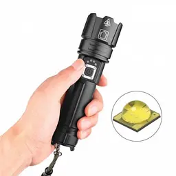 Ліхтар ручний X-Balog BL-L-5-P70 zoom + PowerBank + microUSB + 18650 + 5 режимів - мініатюра 5