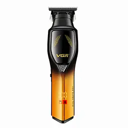 Тример-машинка для стрижки волосся VGR V-187 4 насадки Золотистий (2847493615) - мініатюра 5