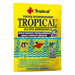 Сухий корм для акваріумних риб Tropical в гранулах Tropical Granulat 20 г для всіх акваріумних риб - мініатюра 3
