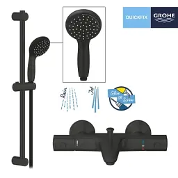 Душовий гарнітур Grohe QuickFix Precision Start Black (UA303907T1) - мініатюра 8