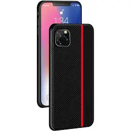 Чехол накладка Primo Cenmaso для Apple iPhone 11 Pro Max Black&Red - мініатюра 2
