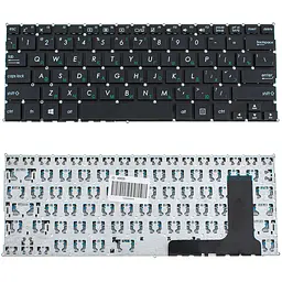 Клавіатура для ноутбука ASUS (E202SA series) rus, black, без фрейма - мініатюра 2