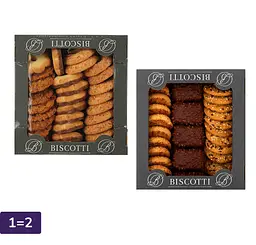 Набір печіва Biscotti: Дольче Місто Мікс здобне пісочно-відсадне 450 г + Деміціо Мікс 0.45 кг