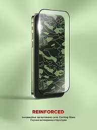 Захисне скло для Apple iPhone 17 Pro Max, Corning Black Icon, преміум якість, протиударне, загартоване, 2.5D скло, глянцеве, 9H, ультратонке, з олеофобним покриттям, з антистатичним шаром, сумісність з чохлами, ArmorStandart (ARM88500) - мініатюра 2