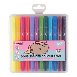 Фломастери двосторонні YES 12 кольорів Pusheen (650561)